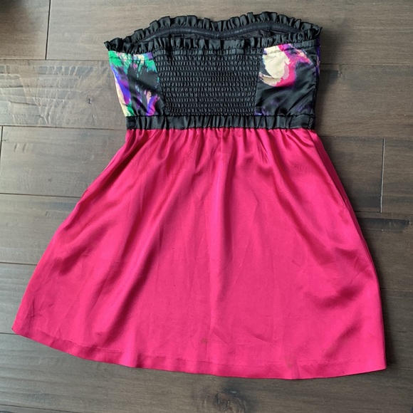 Y2K strapless dresses pink and blue - Picture 6 of 6